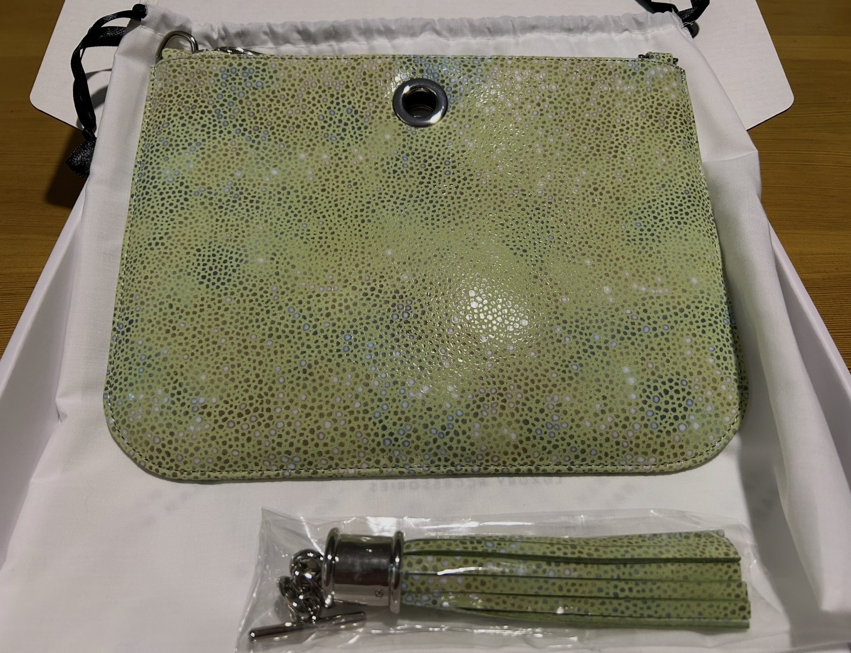 Ivy - Shagreen - Silver / Lime Fizz