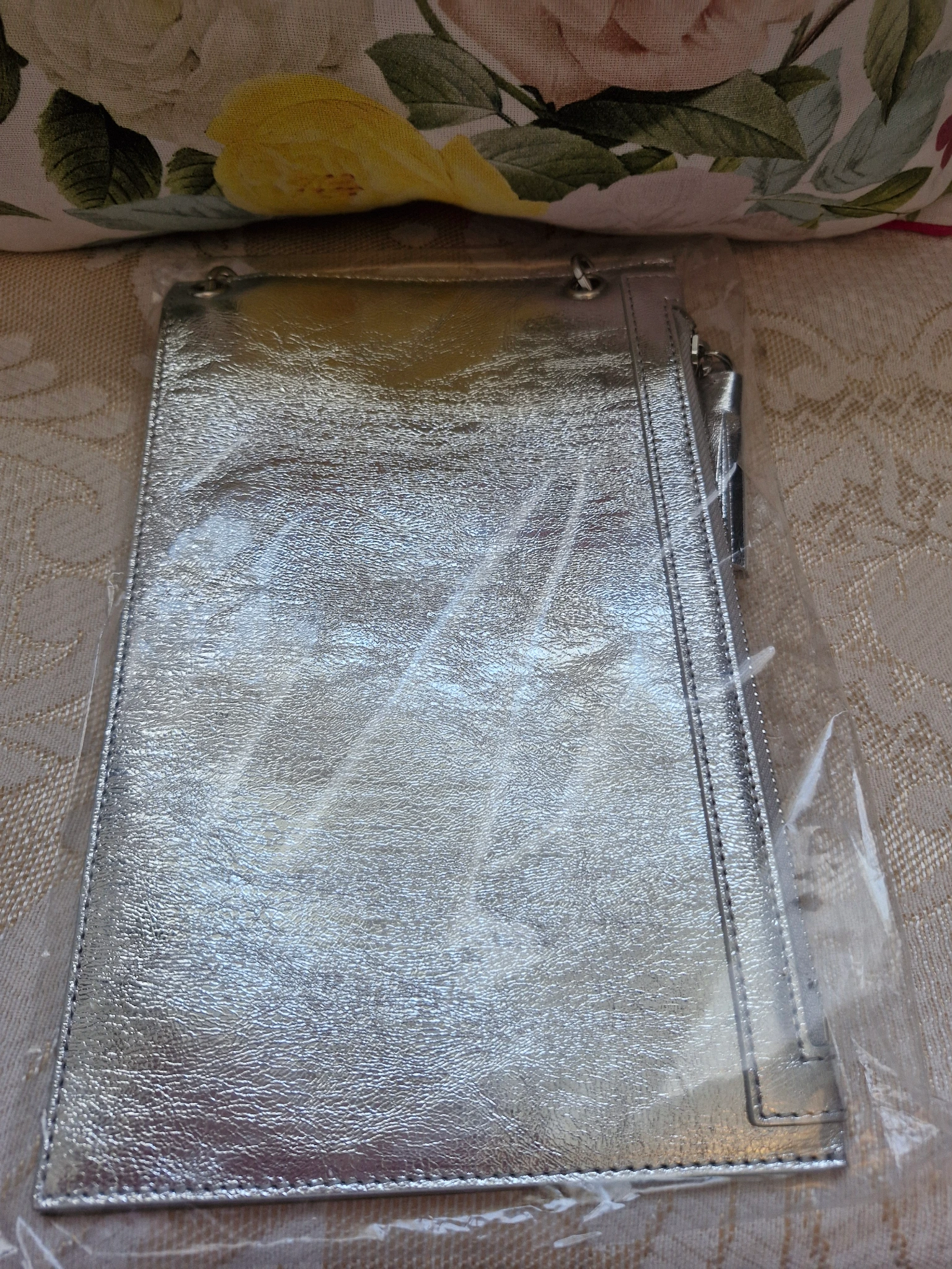 Silver foil clover brand new silver hardware 
