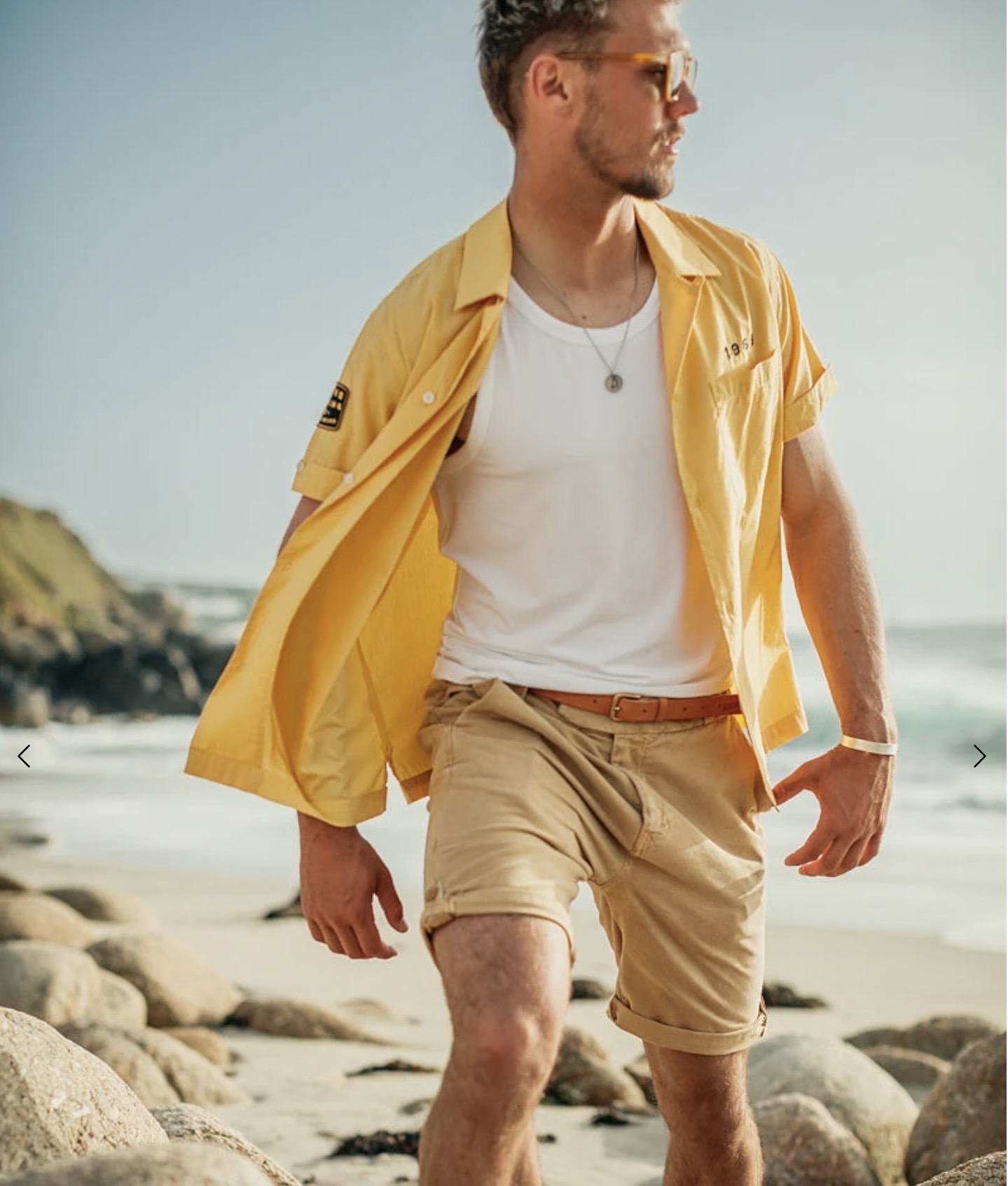 &SONS Pioneer Yellow Short Sleeve Shirt