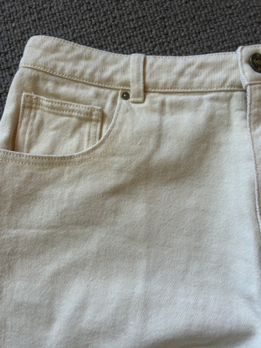 Ruby scallop shorts ecru