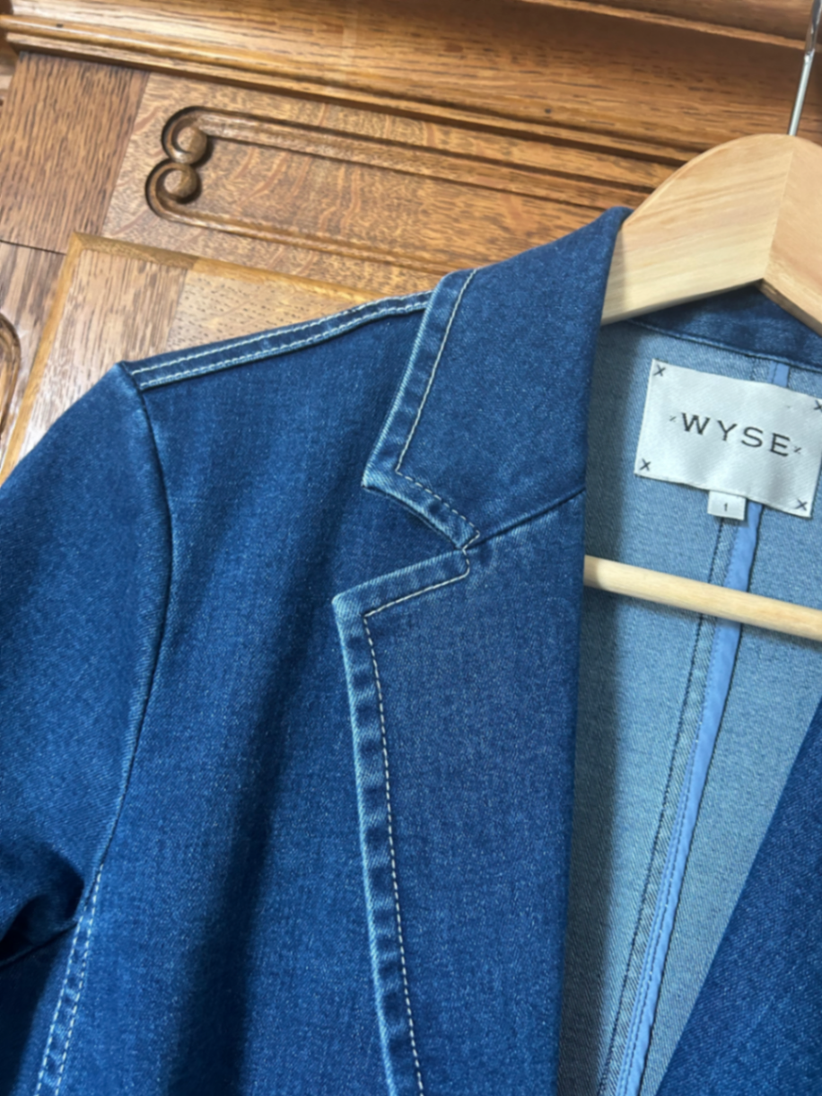 Denim suit jacket