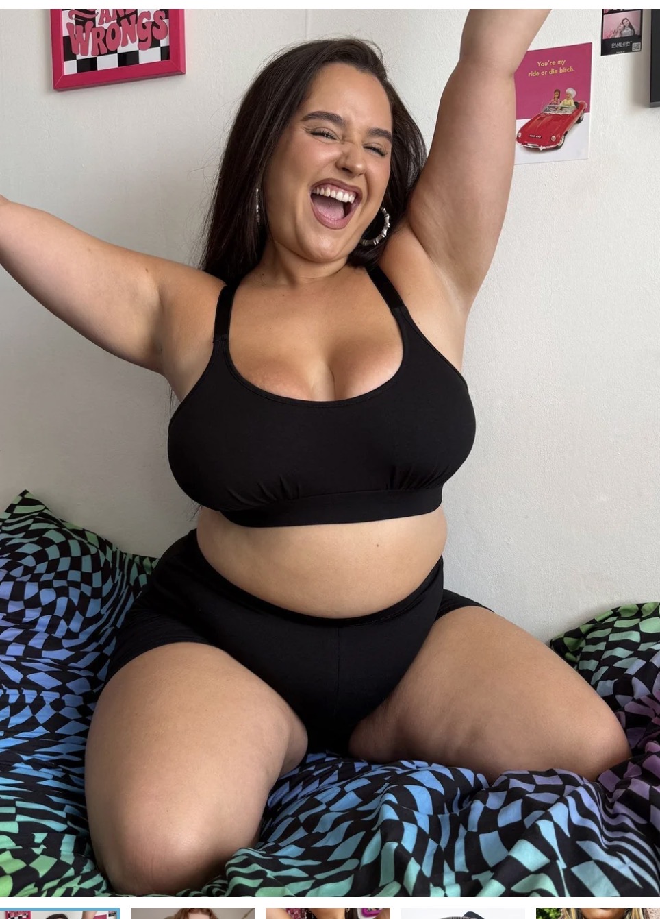 Cotton Comfort Bralette - Black
