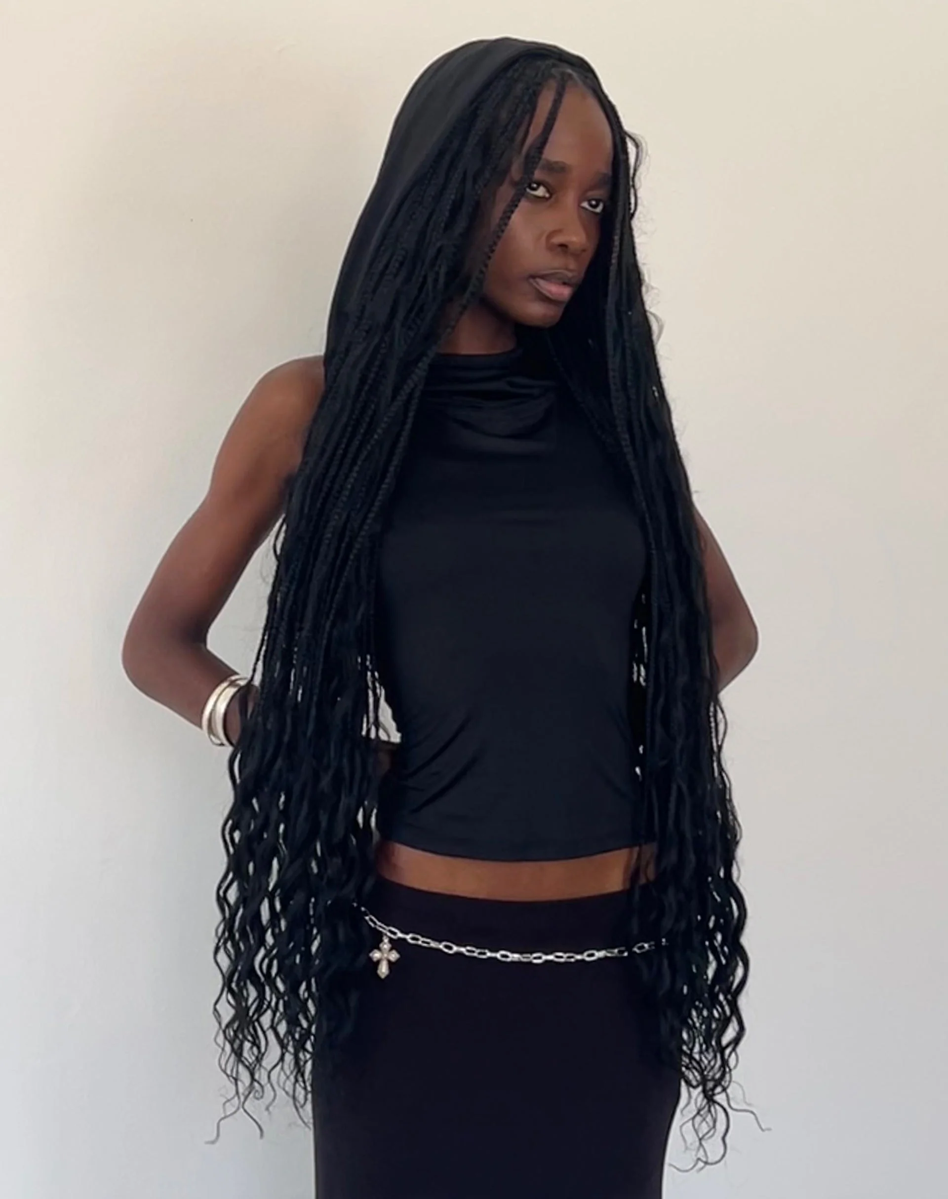 TAPIA HOODED TANK TOP BLACK 1