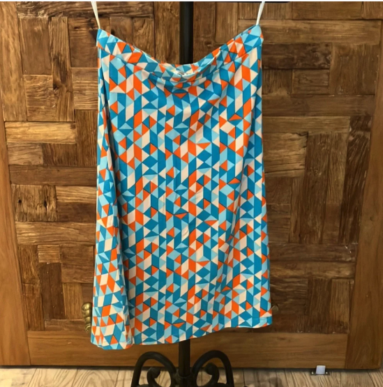 Never worn! Kettlewell Colours Geri Print Skirt in Blue Mosaic