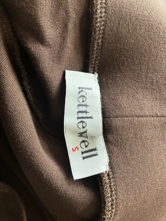 Kettlewell Jersey Leggings, Chocolate Brown, Size Small