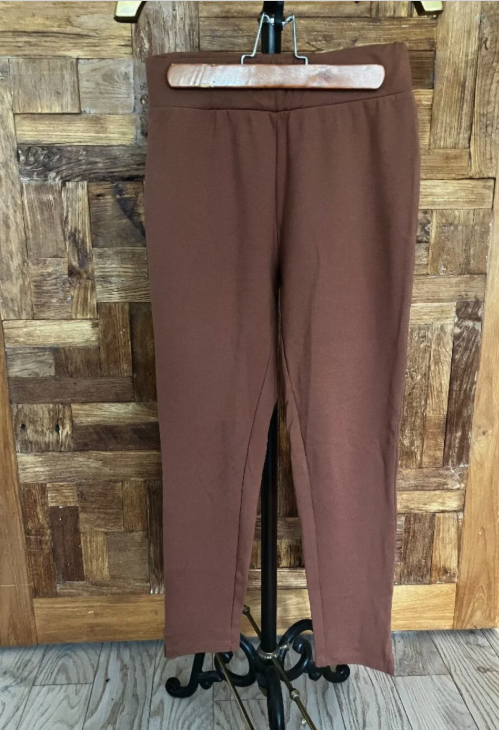 Kettlewell Jersey Leggings, Hazelnut, Size Medium