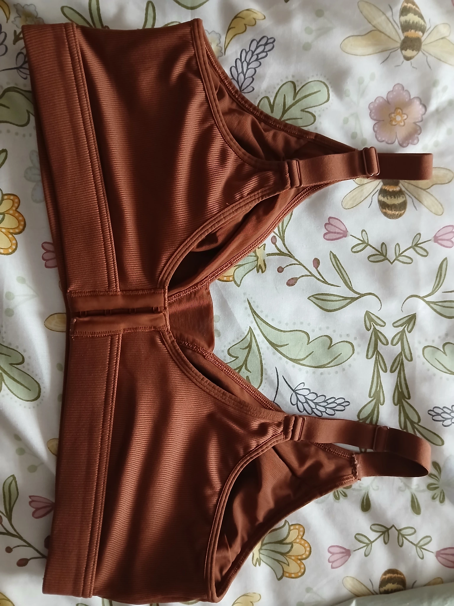 Root beer everyday ribbed bra size 5