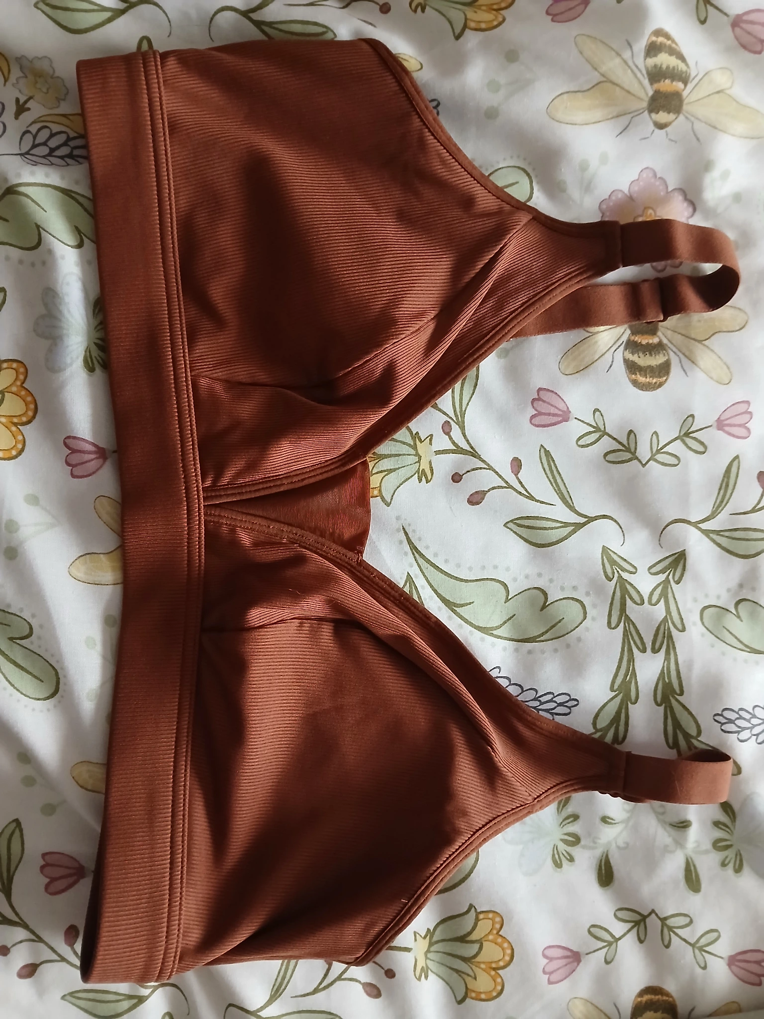 Root beer everyday ribbed bra size 5