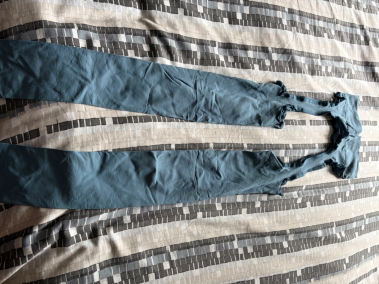Blue mock garters