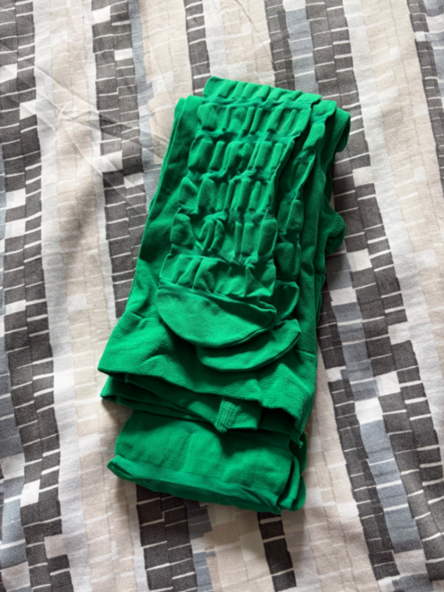 Green Christmas tights