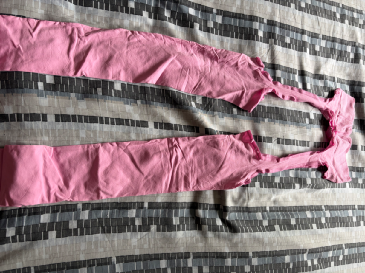 Baby pink mock garters