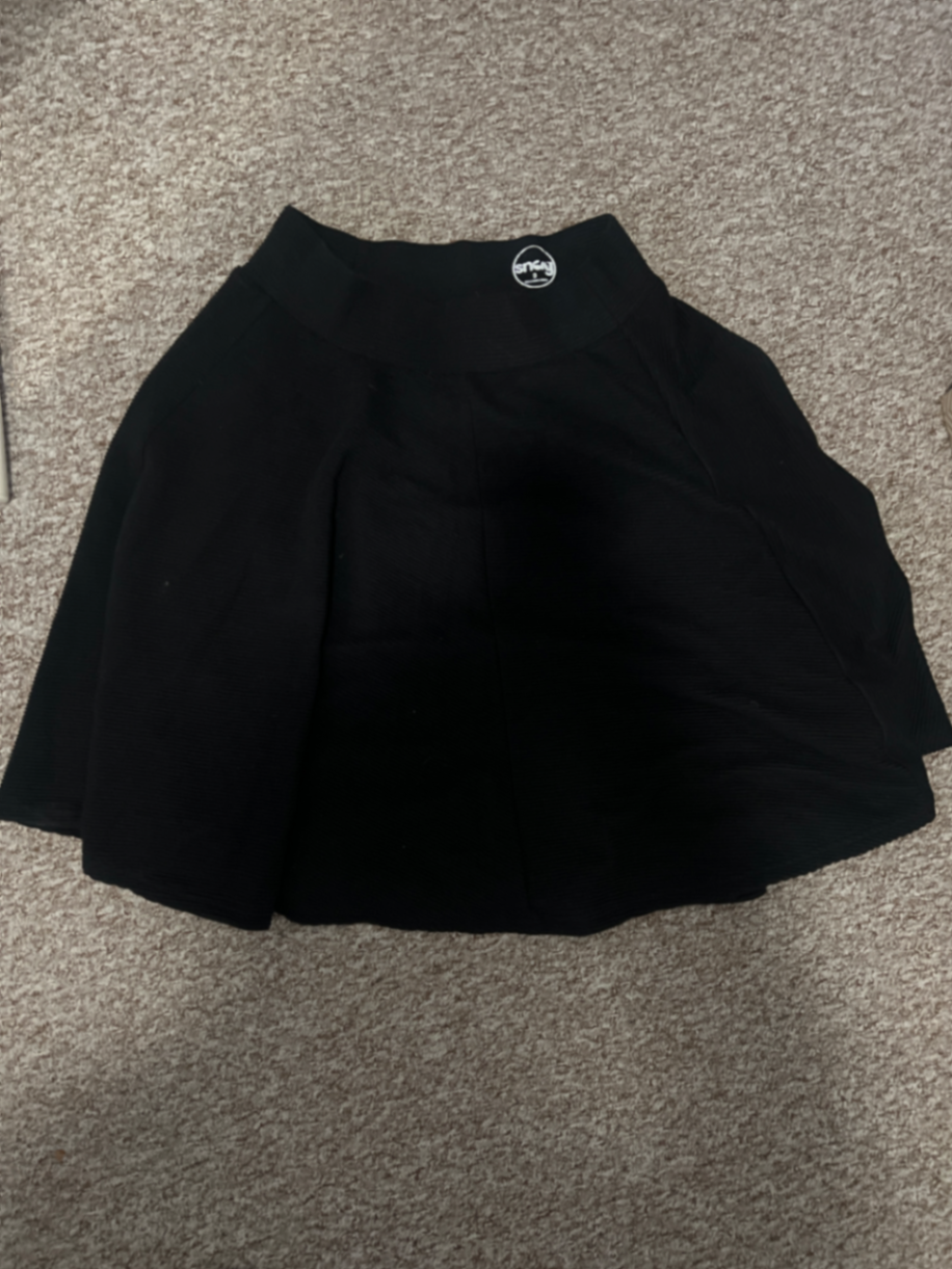 Ottoman Flare skirt - black