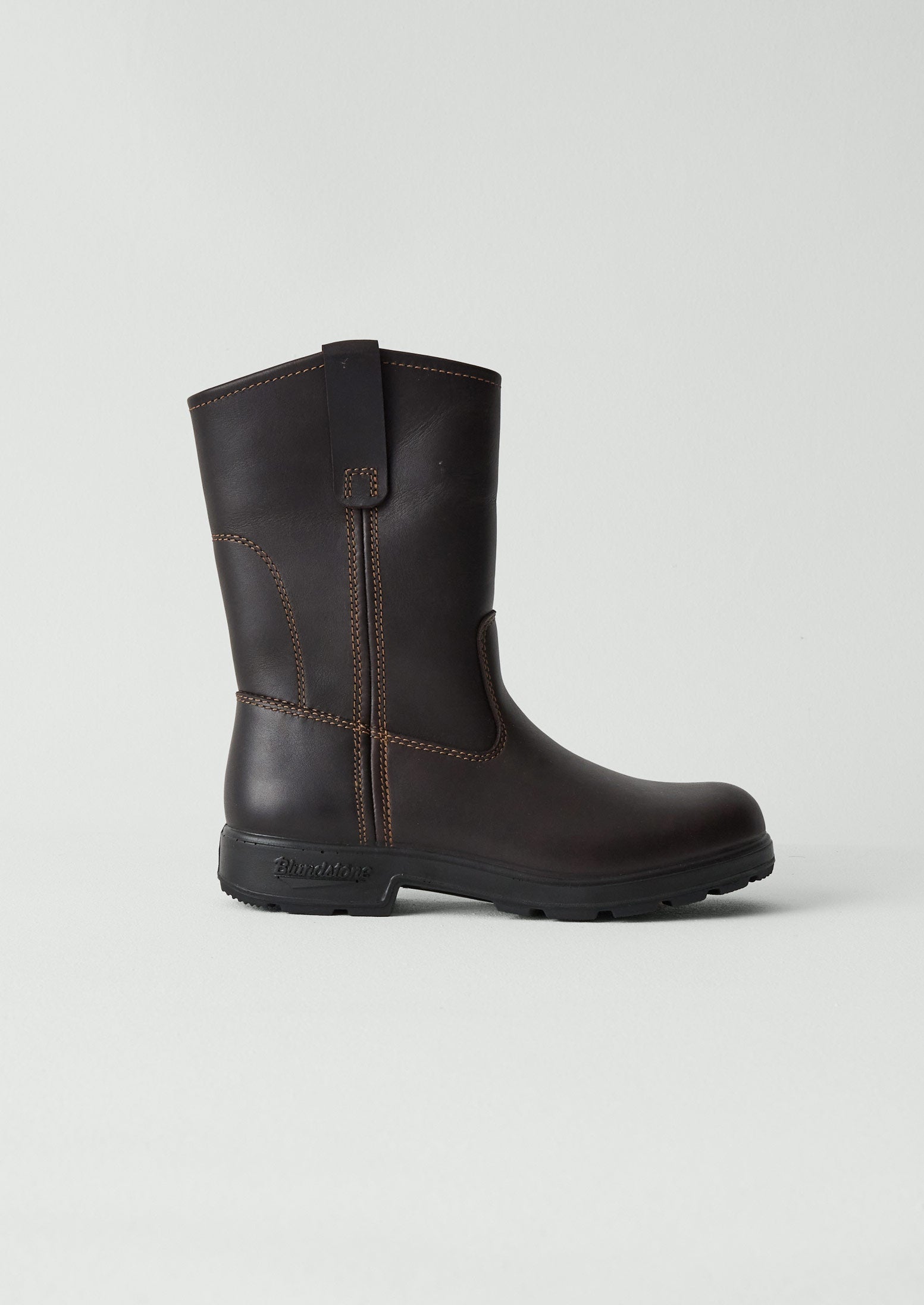 Blundstone Originals Leather Tall Pull On Boots - Dark Brown