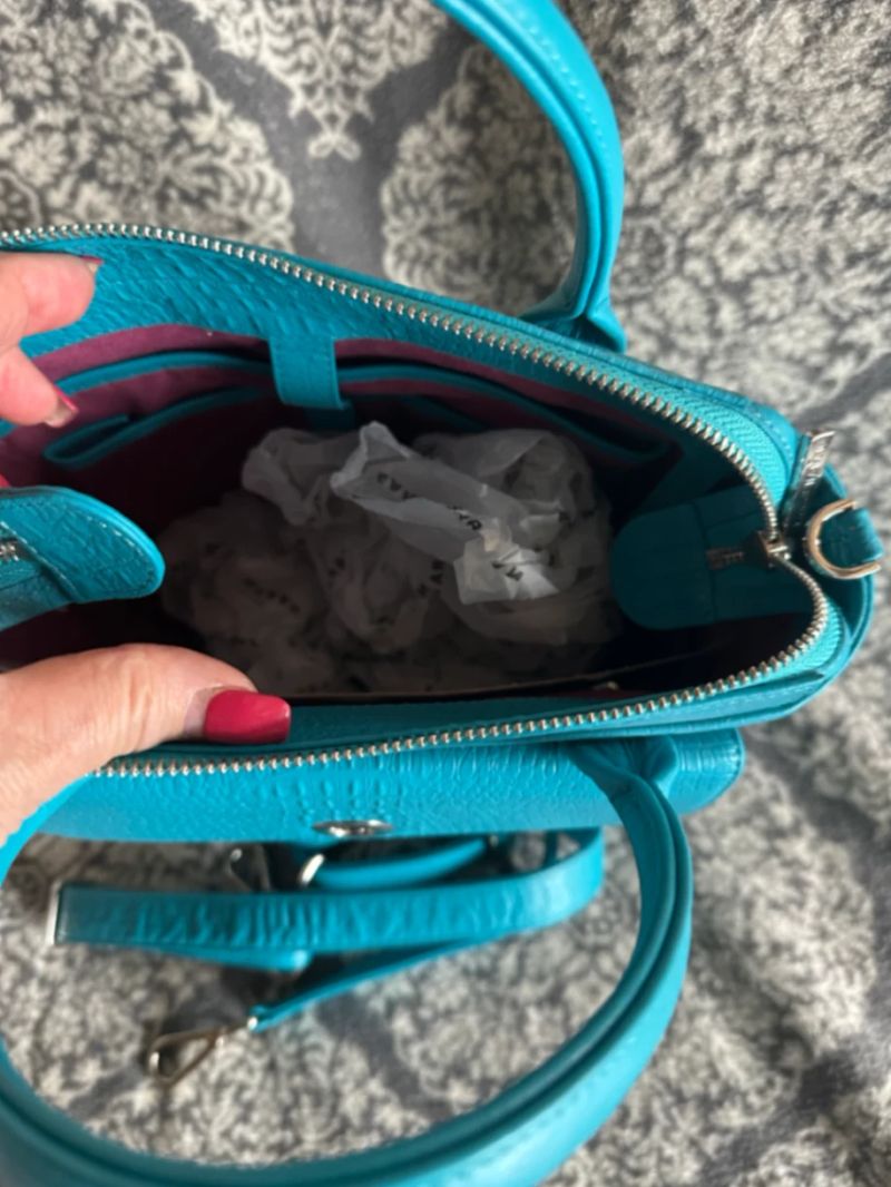 Mini P 2-in-1 Backpack - Textured - Silver / Turquoise Gator