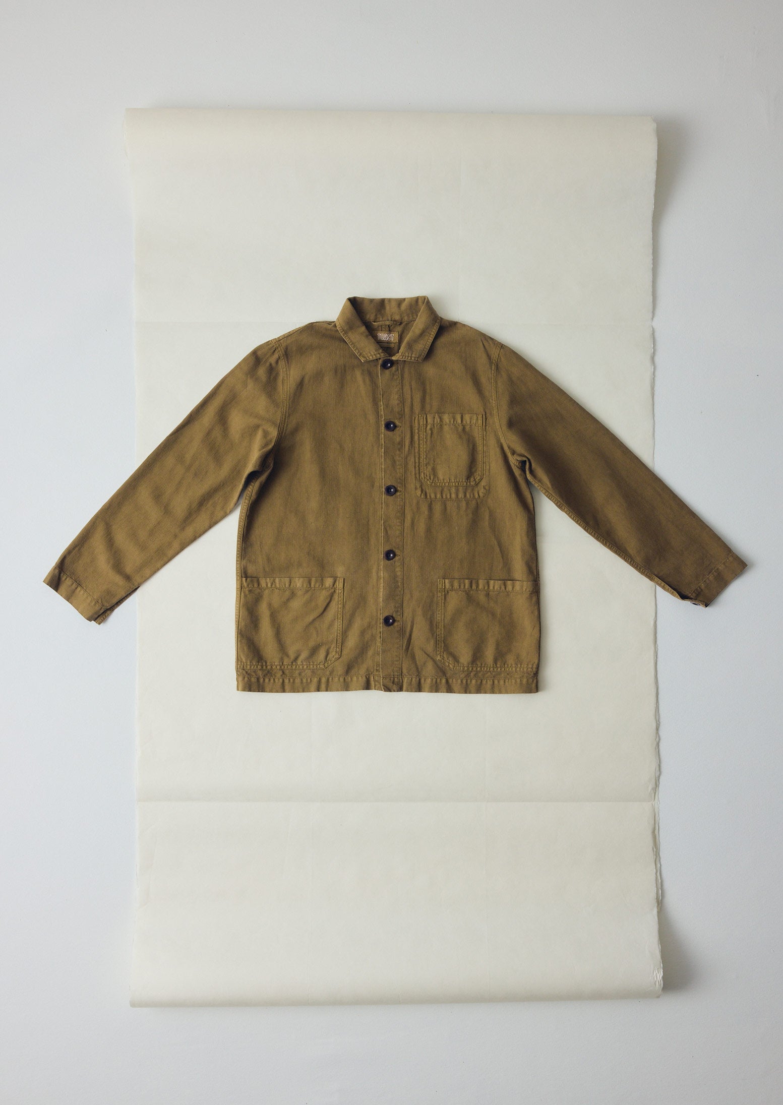 Arlo Garment Dyed Herringbone Jacket - Woodland Green