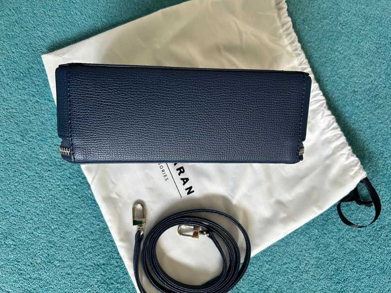 Textured Marie Camera Bag - Silver / Multi Colour Shagreen