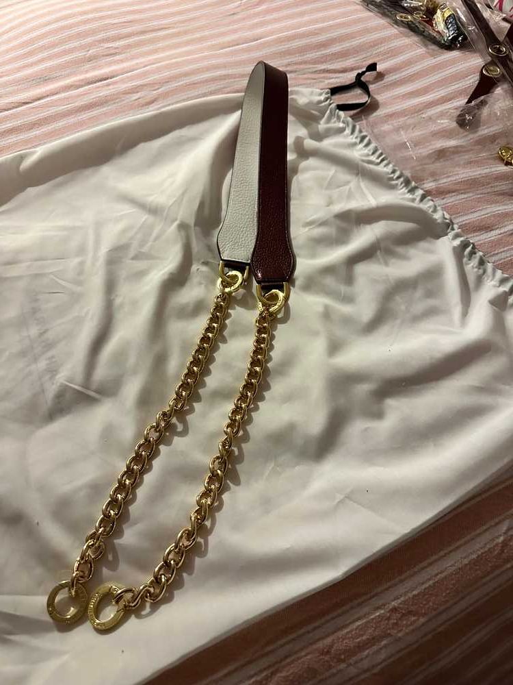 Gemini Strap - Textured - Gold / Metallic Purple White