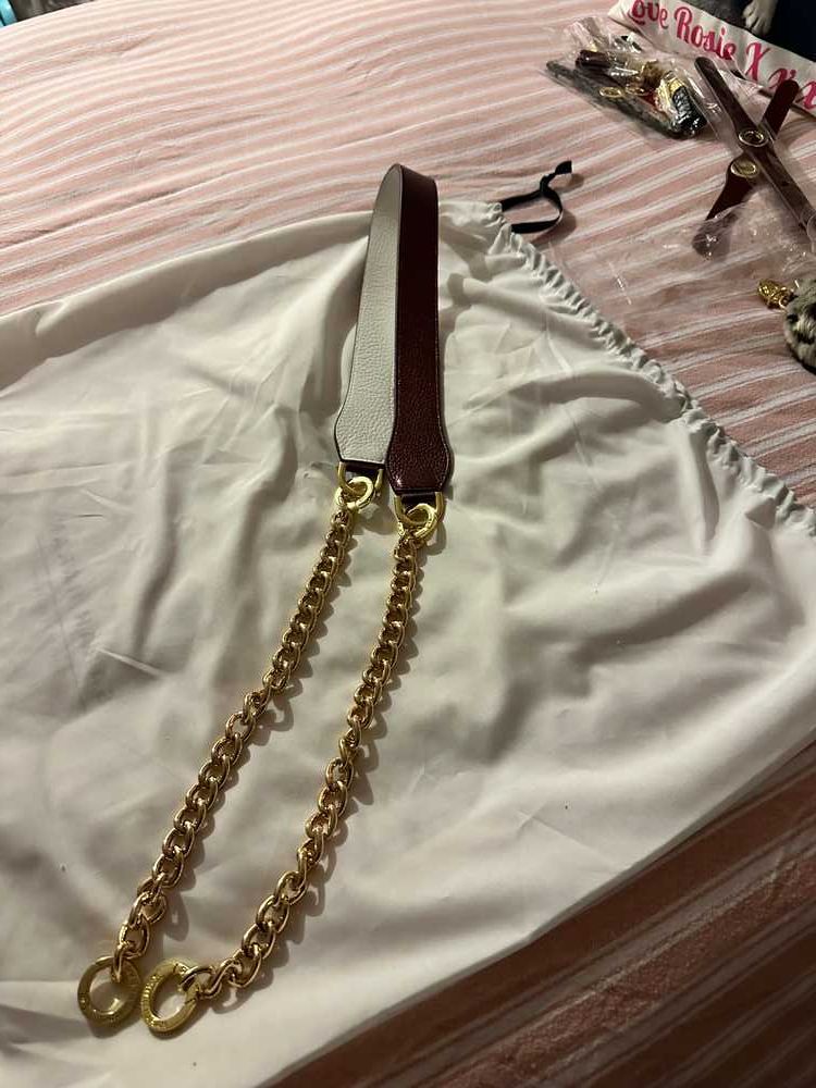 Gemini Strap - Textured - Gold / Metallic Purple White