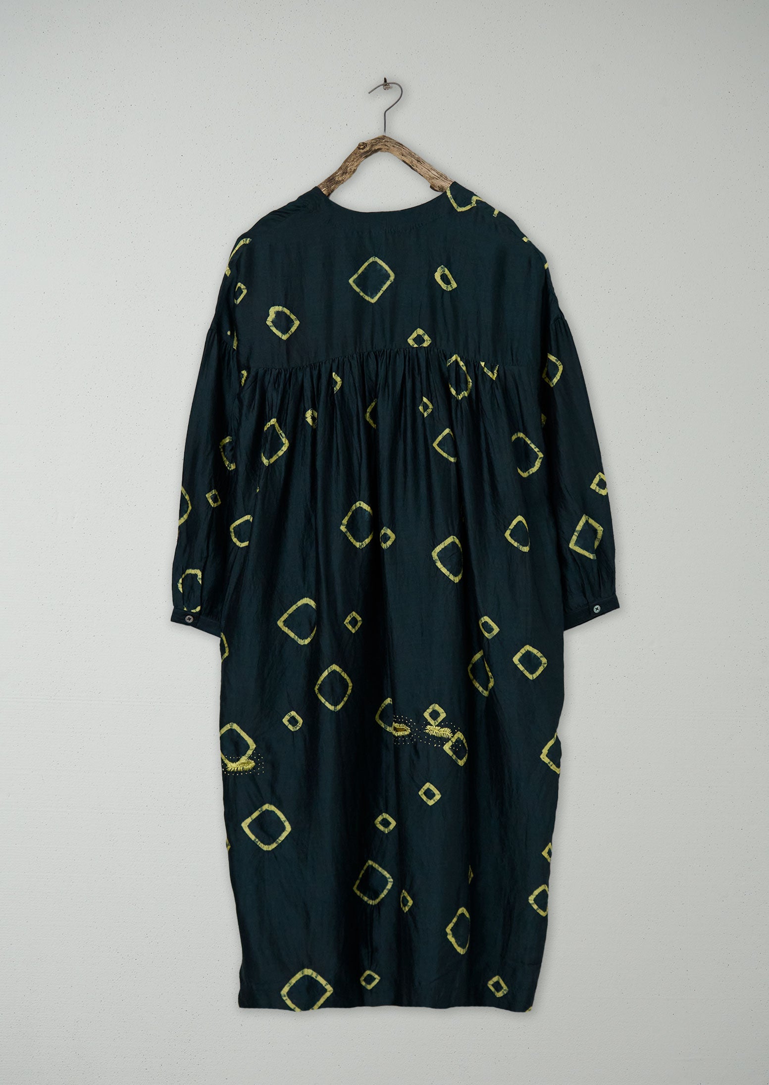 Renewed Hand Shibori Silk Dress - Multi