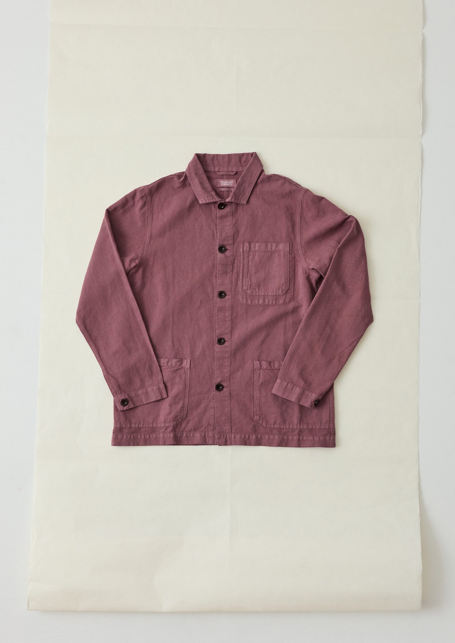 Arlo Garment Dyed Herringbone Jacket - Mauve
