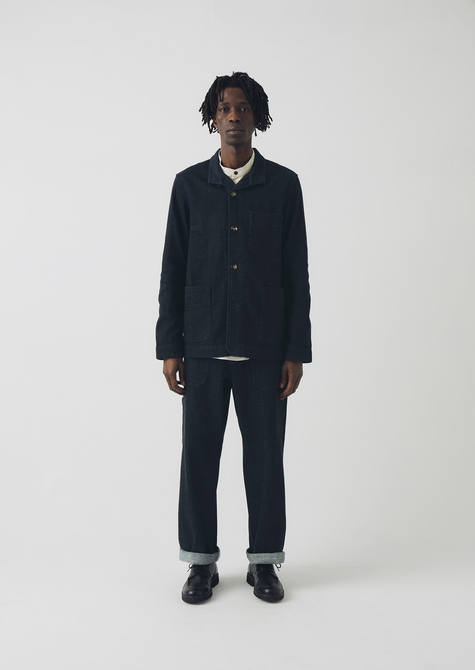 Monty Japanese Denim Jacket - Indigo