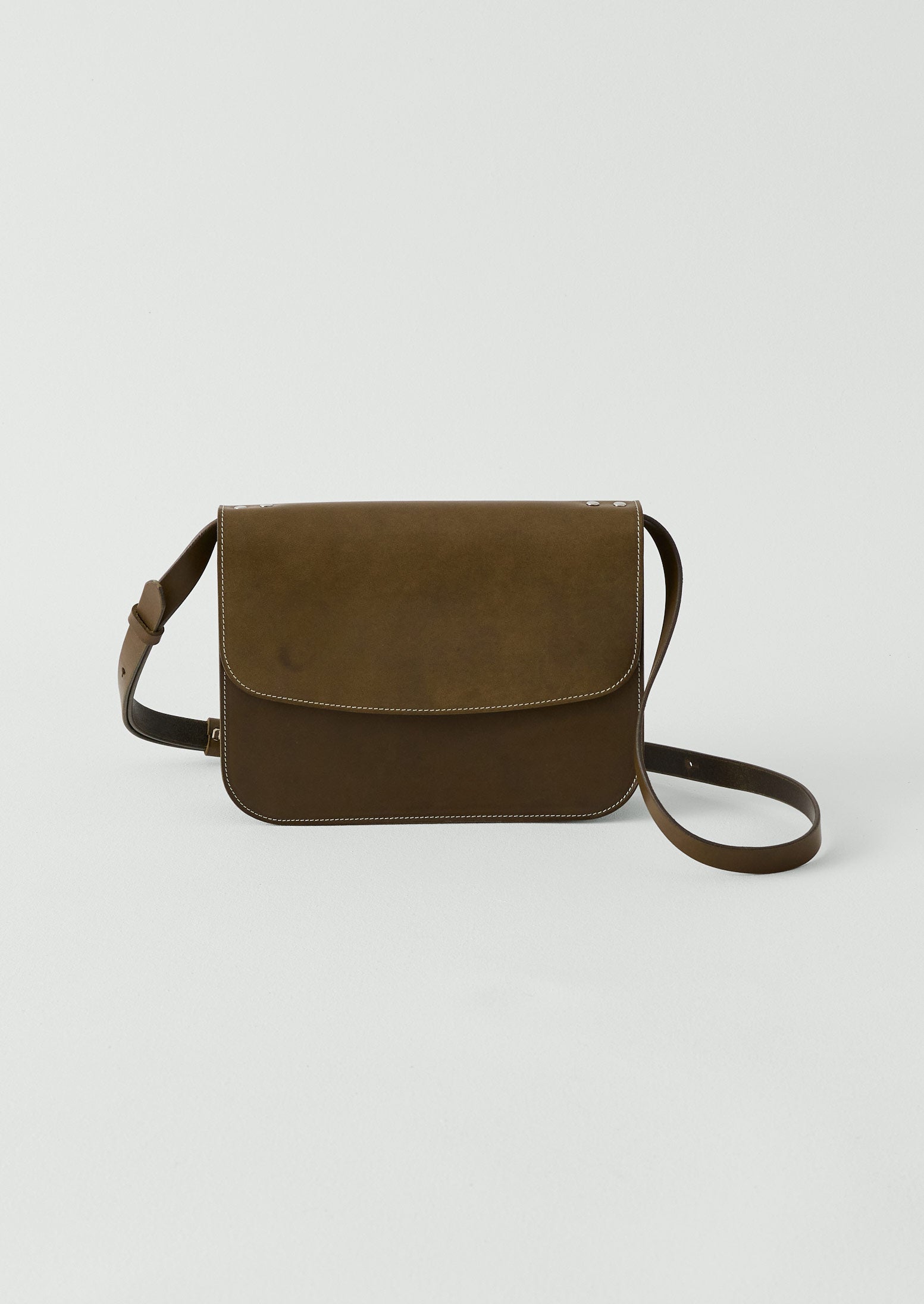 Laperruque Leather Cross Body Bag - Olive