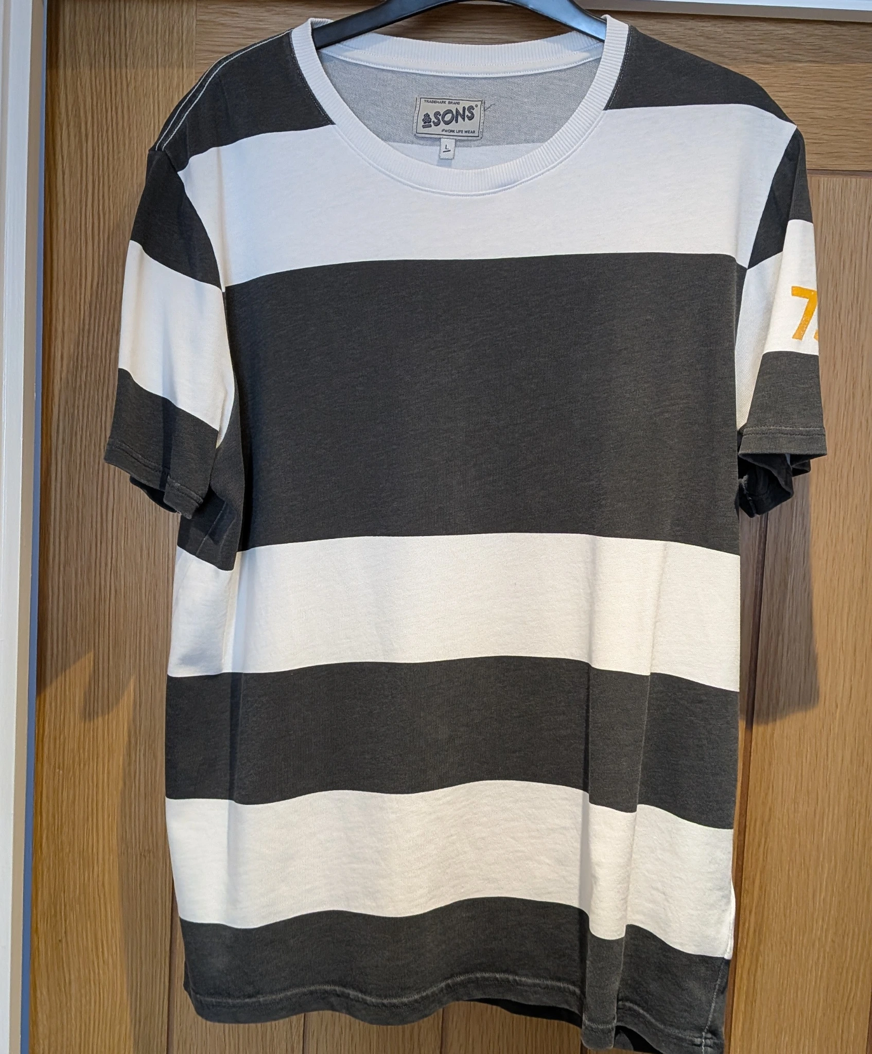 &SONS striped short sleeve t-shirt