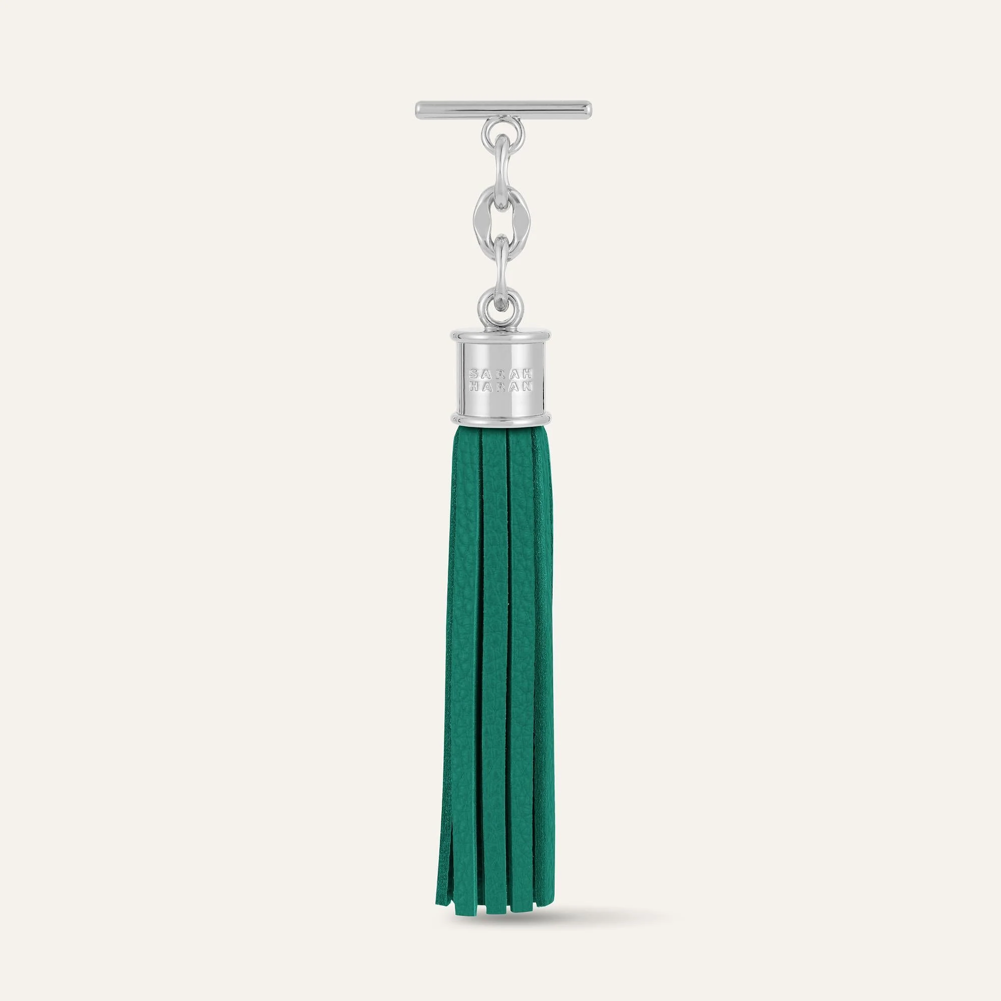 Capsule Tassel Classic | Evergreen with Silver hardware