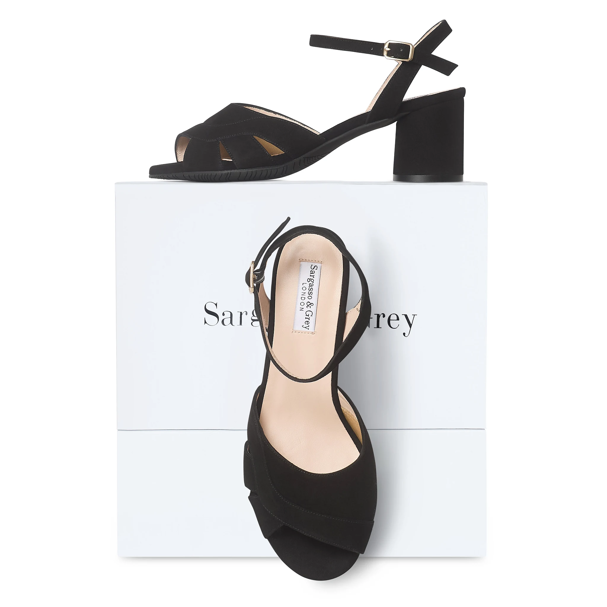 Erica II - Wide Fit Sandal - Black Suede