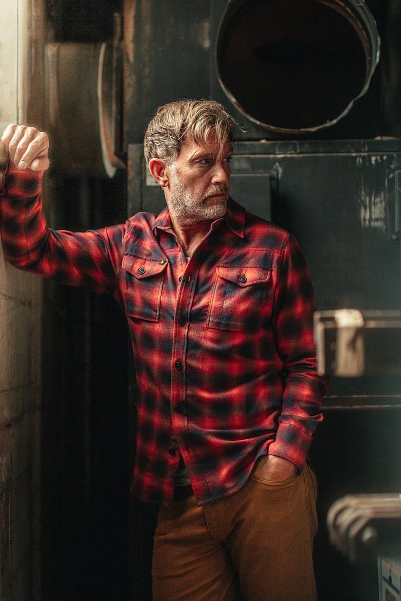 &SONS Logger Shirt Red