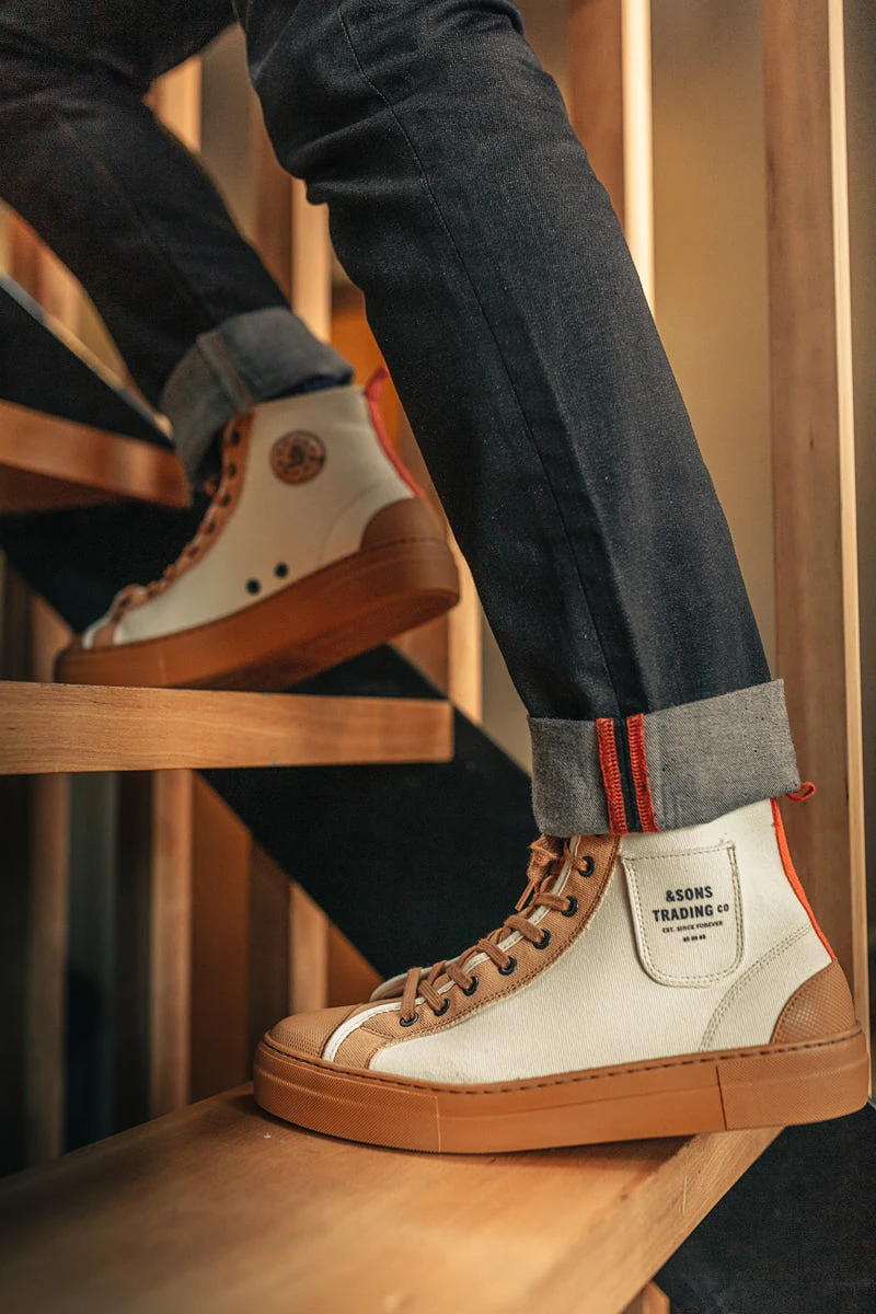 &SONS New Baseline Basketball High Top Raw - UK 10